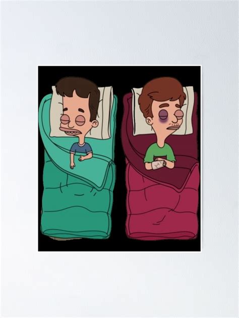 "Big Mouth Nick And Andrew In Camping Bags Sticker" Poster for Sale by ...