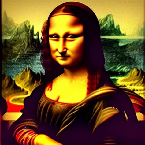 A Cyberpunk Mona Lisa Stable Diffusion Openart