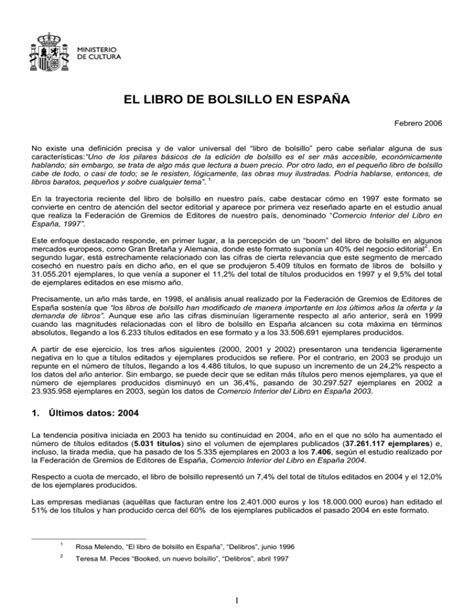 El Libro De Bolsillo En España