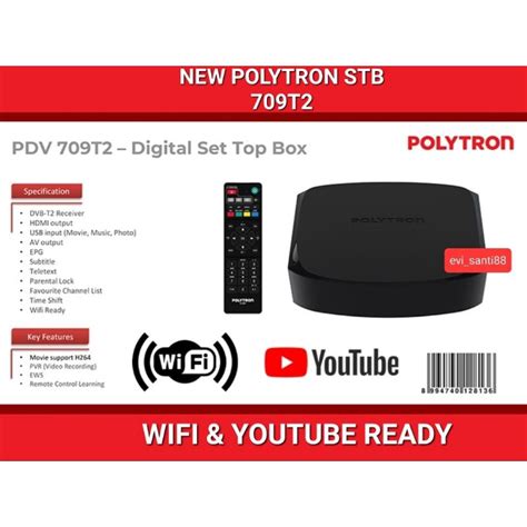 Jual Polytron Set Top Box Digital DVB PDV 700T2 709T2 WIFI Shopee