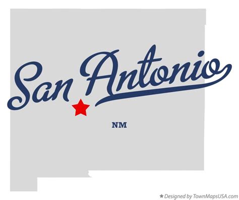 Map of San Antonio, NM, New Mexico