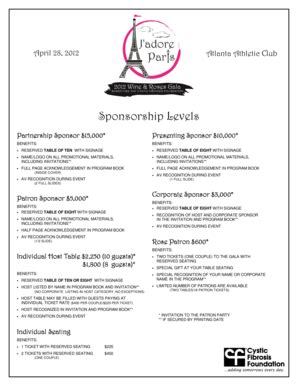 Fillable Online Cff Sponsorship Proposal2 Cff Fax Email Print PdfFiller