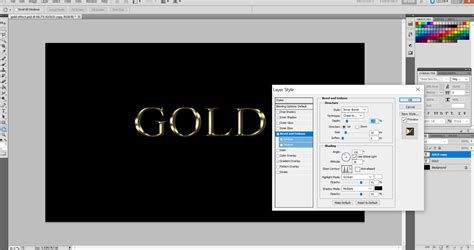 Gold Text Effect In Photoshop Create An Easy Realistic Gold Text Effects