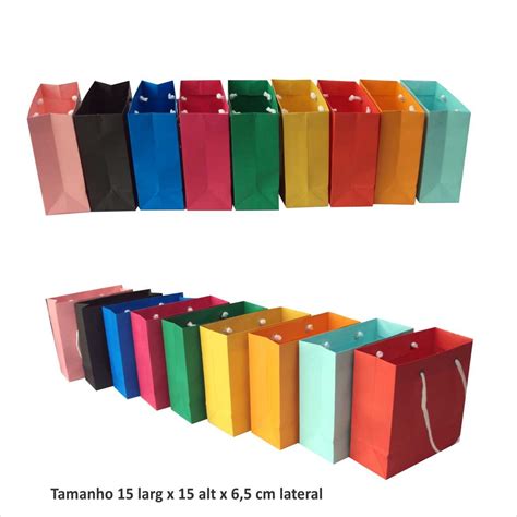 Sacolas De Papel Coloridas X X Cm Elo Produtos Especiais