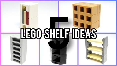 5 Lego Shelf Ideas Moc Tutorial Youtube