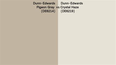 Dunn Edwards Pigeon Gray Vs Crystal Haze Side By Side Comparison