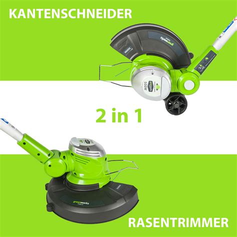 Rasentrimmer Kantenschneider In Greenworks Gst M Elektro Trimmer