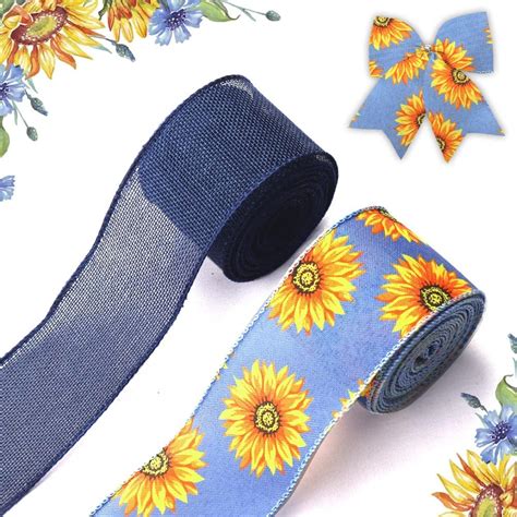 Amazon Hying Rolls Spring Flowers Ribbons For Wreath Bows