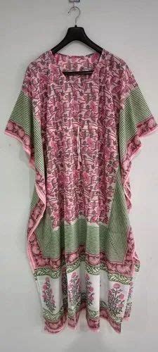 Vinayakam Hand Block Printed Cotton Kaftan Size Large At Rs 550 In Jaipur