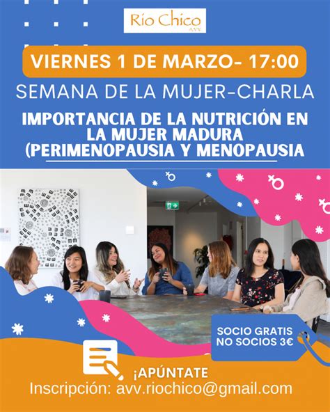 CHARLA IMPORTANCIA DE LA NUTRICIÓN EN LA MUJER MADURA PERIMENOPAUSIA