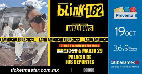 ¡debido Al Éxito De Venta De Boletos Se Confirma La Segunda Fecha Para El Regreso Blink 182 A