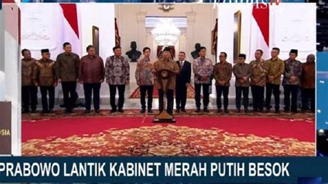 Daftar Susunan Lengkap Nama Menteri Dan Wakil Menteri Di Kabinet Merah