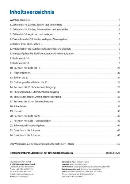 Tests In Mathe Lernzielkontrollen 1 Klasse A4 Heft Von Agnes Spiecker Schulbücher Bei