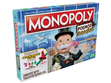 Gra planszowa Monopoly Podróż dookoła świata F4007 Stan nowy 129 99