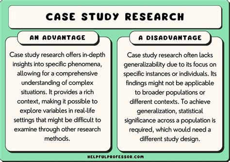 Case Study Advantages And Disadvantages