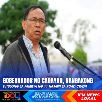 GOBERNADOR NG CAGAYAN NANGAKONG TUTULONG SA PAMILYA NG 11 NASAWI SA