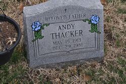 Andy Thacker Sr 1913 1981 Find A Grave Memorial