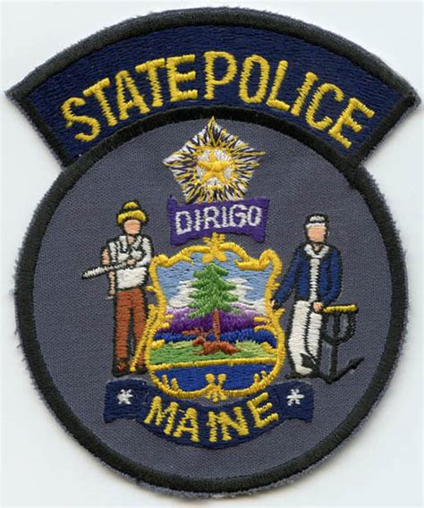 1980s Maine State Police Uniform Patch: Flying Tiger Antiques Online Store