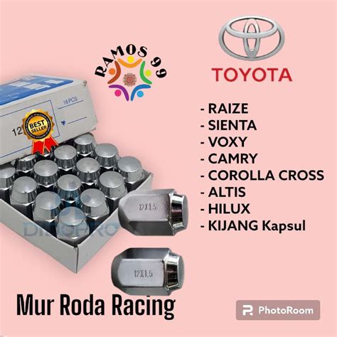 Jual MUR RACING VELG LUGNUT BAUT RODA MOBIL TOYOTA 16 20PCS BAJA