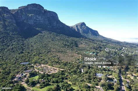 Aerial View Of The Southern Suburbs And Kirstenbosch Botanic Gardens In ...