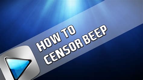 How To Censor Beep In Sony Vegas Pro 11 12 And 13 YouTube