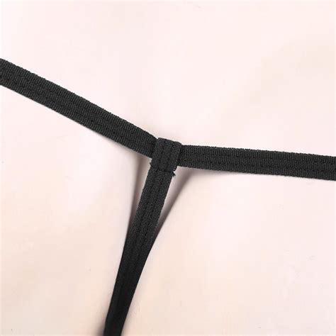 Mens Lingerie Low Rise Bulge Pouch T Back G String Thong Bikini Briefs