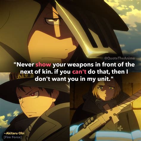 7+ Powerful Fire Force Quotes (HQ Images) - QTA | Force, Kyoto animation, Fire