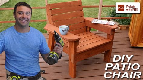 How To Build A Patio Chair Diy Outdoor Chair Build Youtube