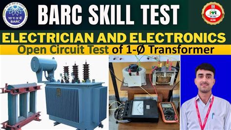 BARC Skills Test Trade Electrician How To Do Open Circuit Test Of