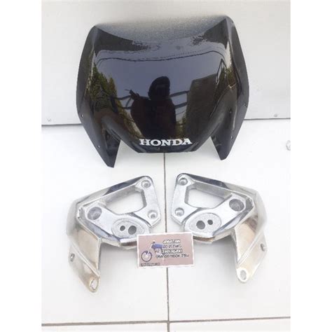 Jual Visor Tiger Tirev Revo Kaca Hitam Set Kupingan Barong Poles