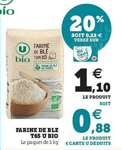 Offre Farine De Blé T65 U Bio Chez U Express