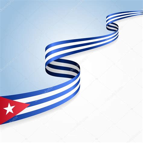 Cuban Flag Background Vector Illustration Stock Vector Image By