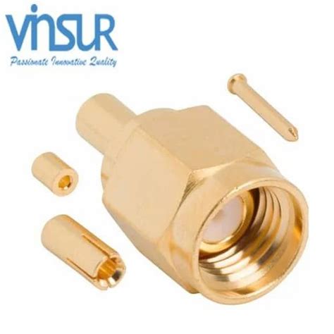 Rf Connector Ohms Sma Male Straight Crimp Type Rg