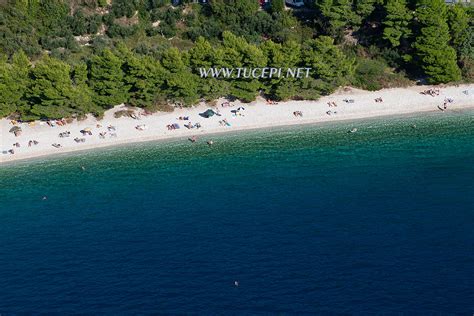 Tučepi beaches aerial