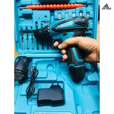 Makita Cordless Drill Machine Set With V Double Battery Daraz Pk