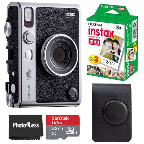 Value Set: Fujifilm Instax Mini EVO Hybrid Instant Camera, Prints, 32GB ...