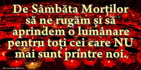 De S Mb Ta Mor Ilor S Ne Rug M I S Aprindem O Lum Nare Pentru To I