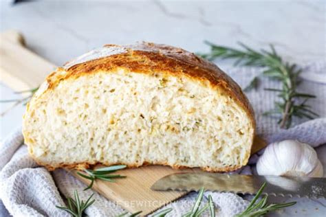 Easy Artisan Garlic Rosemary Bread The Bewitchin Kitchen