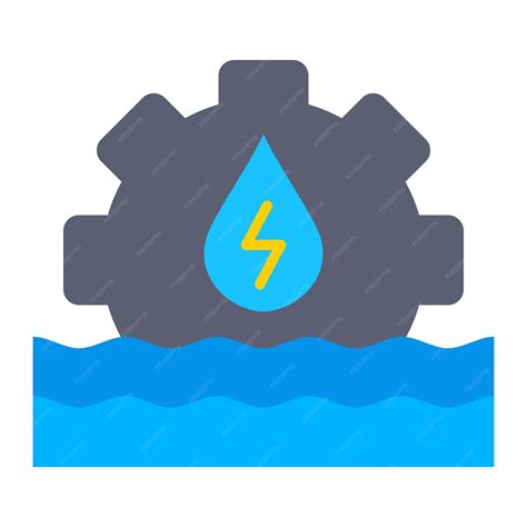 Premium Vector Hydro Power Icon