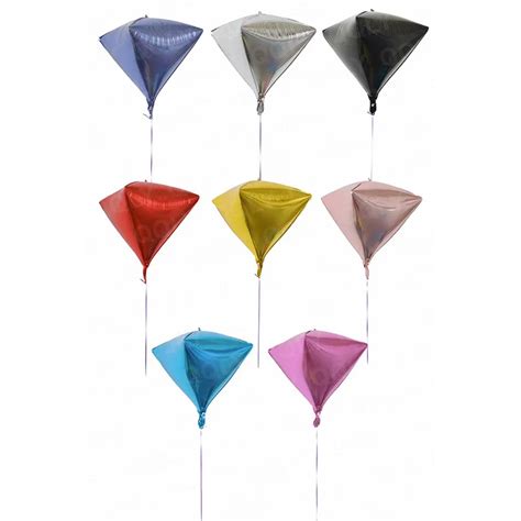 Gro Handel Zoll D W Rfel Diamant Geformte Folie Helium Ballon F R