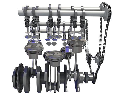 3D Models - Cylinders Crankshaft Animation – 3D Horse