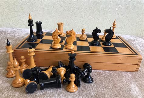 Soviet 1960s 1970s Vintage Chess Set Old Russian Chess Game Etsy