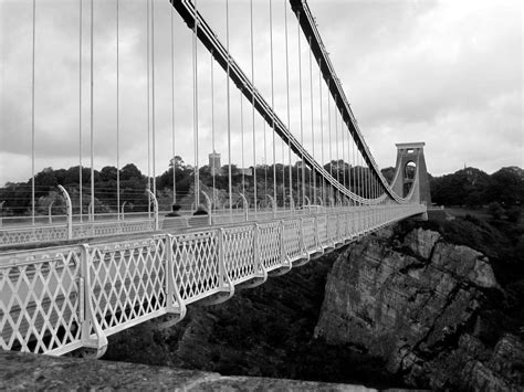 Fotos gratis en blanco y negro puente colgante línea monocromo