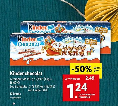 Promo Kinder Chocolat Chez Lidl ICatalogue Fr