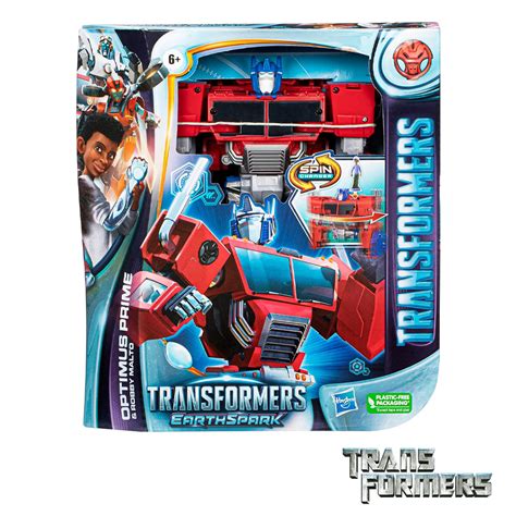 Transformers Earthspark Deluxe Optimus Prime E Robby Malto Autobrinca