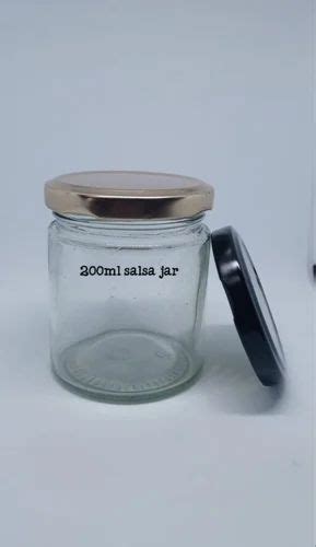 200 Ml Round Salsa Empty Glass Jars For Pickel Storage At Rs 7 Piece