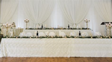 Wedding Decor Ceremony And Reception Decor Head Table Backdrop At La Salle Burlington On