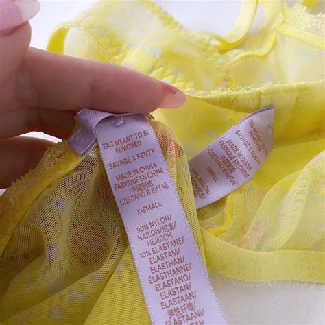 Yellow Savage X Fenty Lingerie Set Panties XS Depop