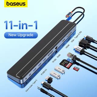 Baseus 12 In 1 USB C HUB To HDMI USB3 0 PD 100W Type C Docking Station