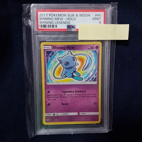 Pokemon Card Shining Legends Psa 9 Shining Mew Hobbies And Toys Toys